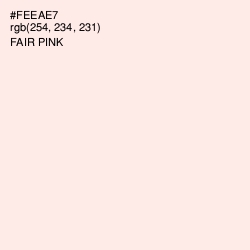 #FEEAE7 - Fair Pink Color Image